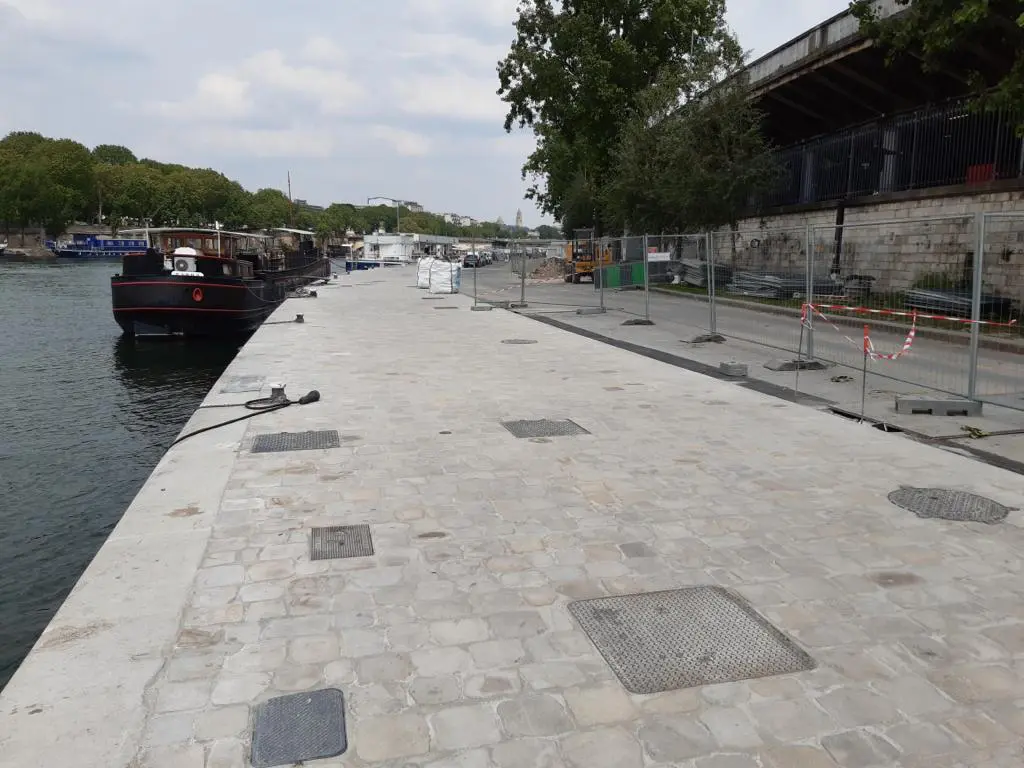 Pavé en Grès Ancien Scié de Réemploi