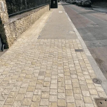 Pavé Grès d'Inde Kandla Jaune Blanc Ton Pierre