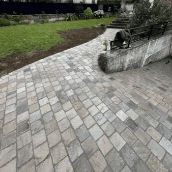 Pavé Grès d’Inde Kandla Blanc Rosé - 20 cm X 14 cm, 5-7 cm